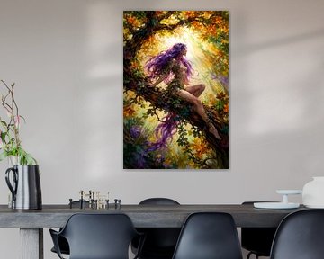 Nymph in tree von Linda de Klein