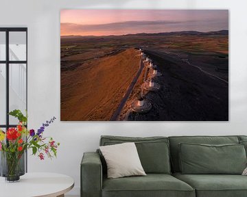 Éoliennes sur la Rug de La Mancha sur Ewold Kooistra