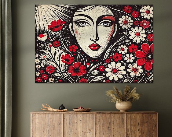 Example of the artwork in a room
