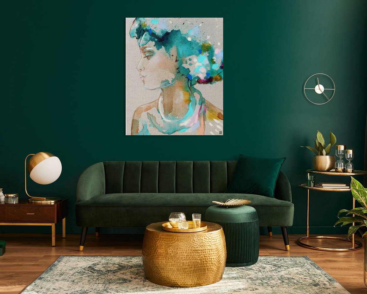Example of the artwork in a room