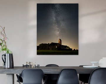 Unter der Milchstraße bei der Dorfkirche von Ewold Kooistra