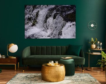 Splash 6, detail of waterfall in the Gjain valley by Miranda Lodder