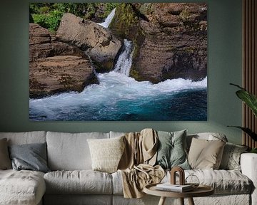 Splash 7, detail of waterfall in the Gjain valley by Miranda Lodder