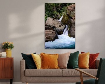 Splash 8, detail of waterfall in the Gjain valley by Miranda Lodder