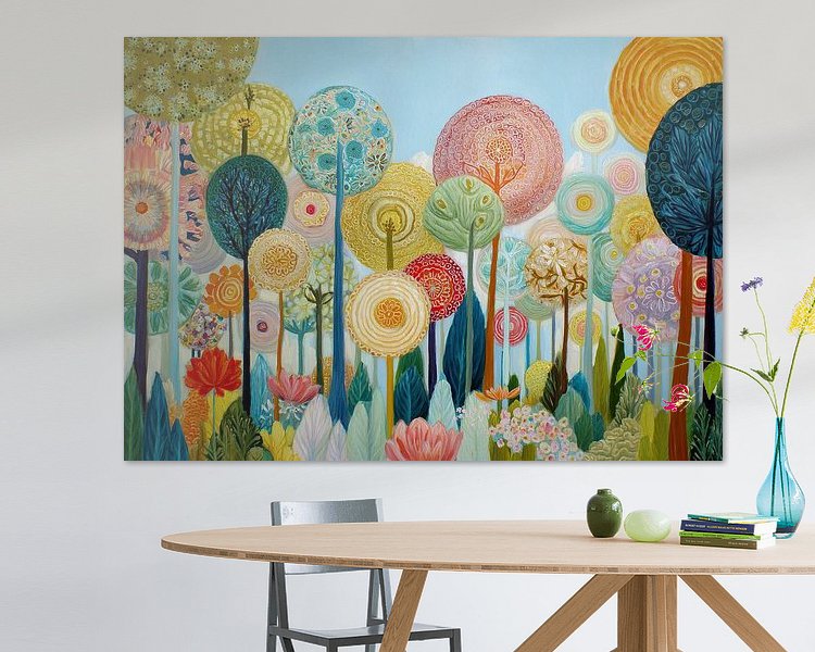 Example of the artwork in a room