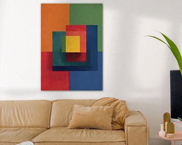 Geometric colour composition: squares by Niklas Maximilian