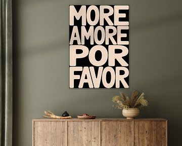 More Amore Por Favor Typografie Design von Niklas Maximilian