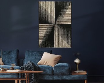 Abstract line composition Contrast by Niklas Maximilian