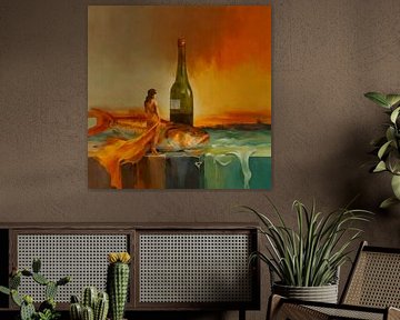 Chardonnay on the back of the river by Ria van Werven