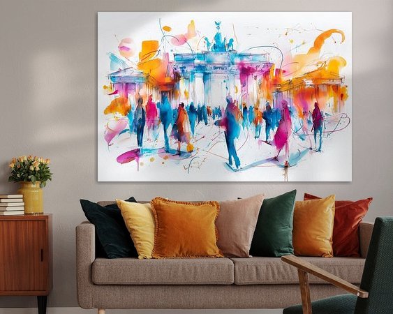 Example of the artwork in a room