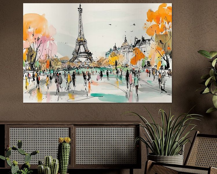 Example of the artwork in a room