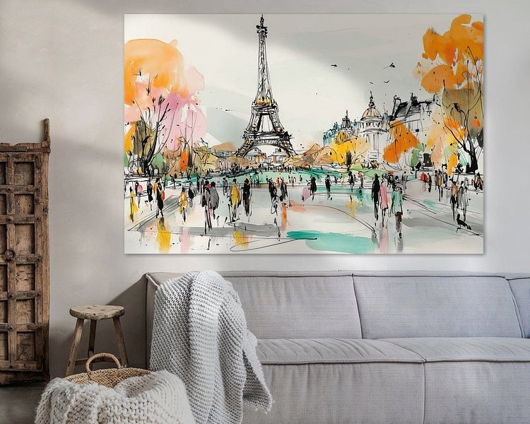 Example of the artwork in a room