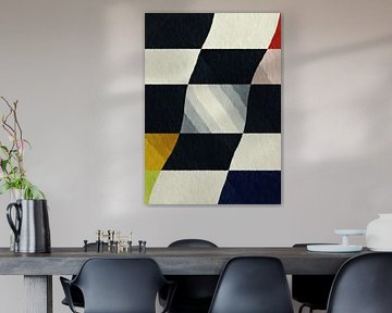 Géométrie abstraite : trame déformée