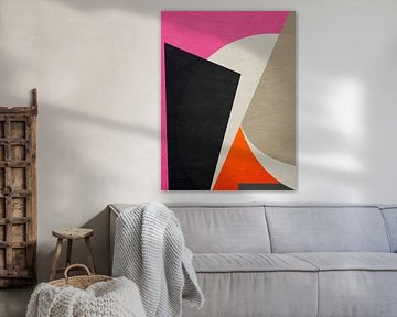 MODERNE KLEURRIJKE GEOMETRISCHE ABSTRACTE KUNST