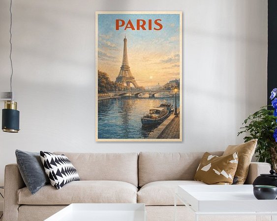 Example of the artwork in a room