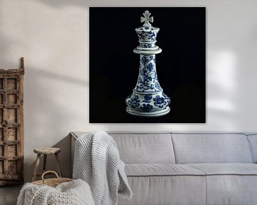 Delft Blue Chess King