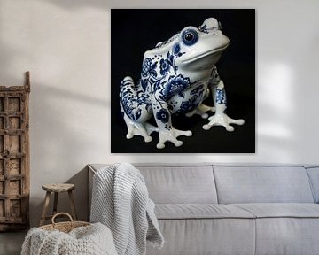 Delft Blue Frog
