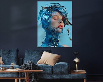 Abstract Modern Portrait of a Woman