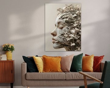 Elegant abstract portrait of a woman