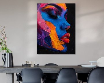 Abstract Modern Portrait of a Woman