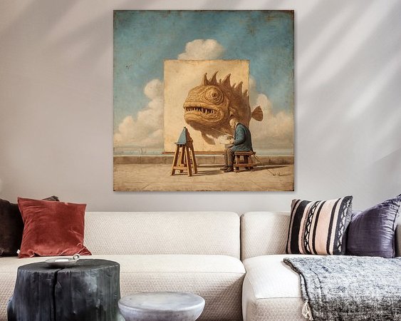 Example of the artwork in a room