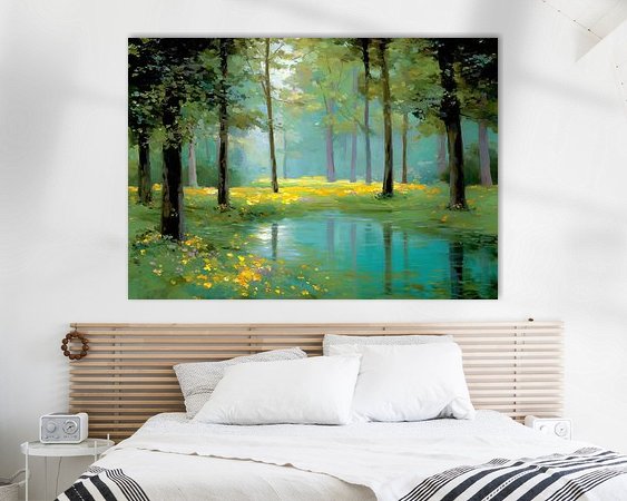 Example of the artwork in a room