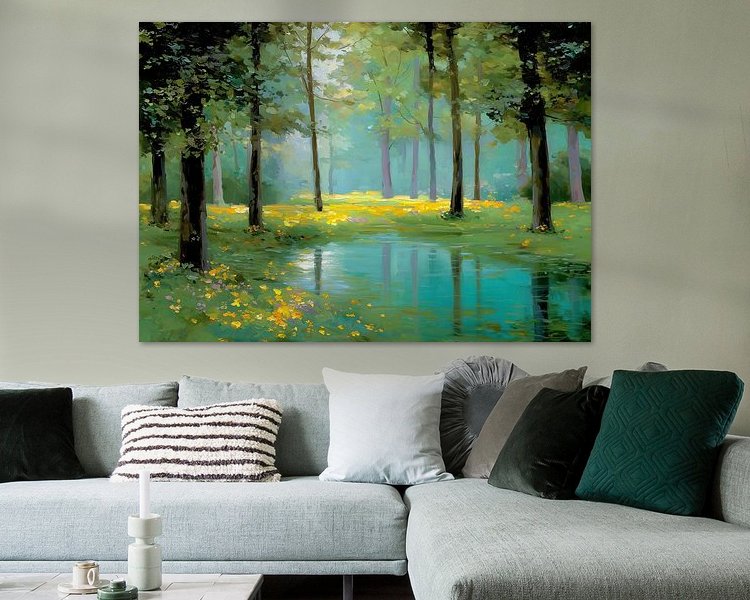 Example of the artwork in a room