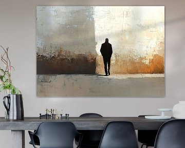 Einsame Figur Kunst von Zen und Mehr