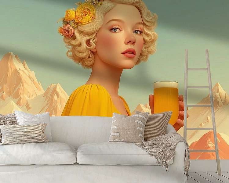 Example of the artwork in a room