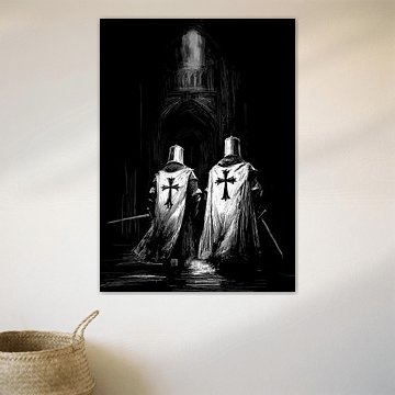 Kreuzritter in Kathedrale