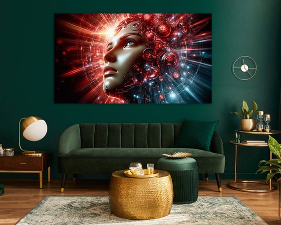 Example of the artwork in a room