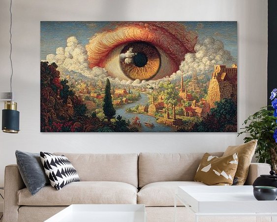 Example of the artwork in a room