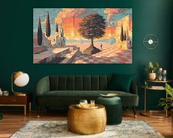Example of the artwork in a room
