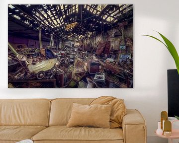 Antiques Collection in Abandoned Barn. by Roman Robroek - Photos of Abandoned Buildings
