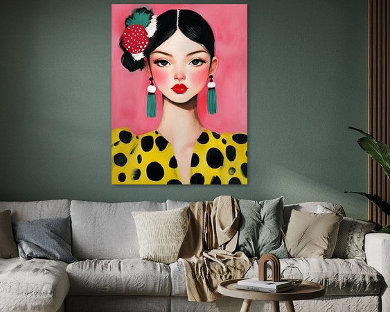 Example of the artwork in a room