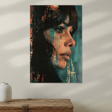 Portrait rétro d'une femme