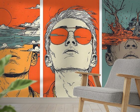 Example of the artwork in a room