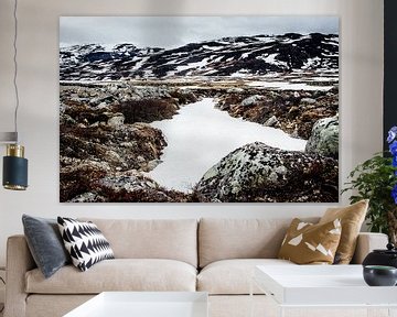 Sneeuwresten in Noorwegen