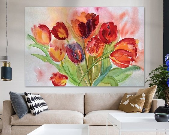 Example of the artwork in a room