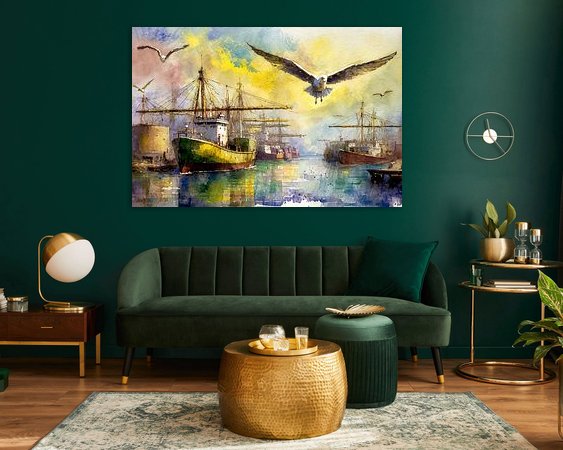 Example of the artwork in a room