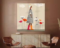 Example of the artwork in a room