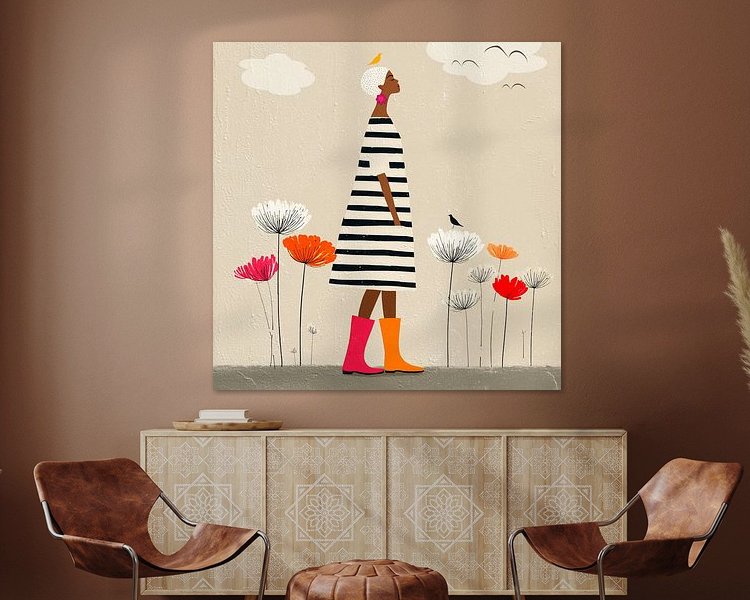 Example of the artwork in a room