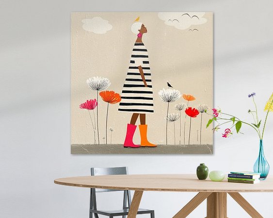 Example of the artwork in a room