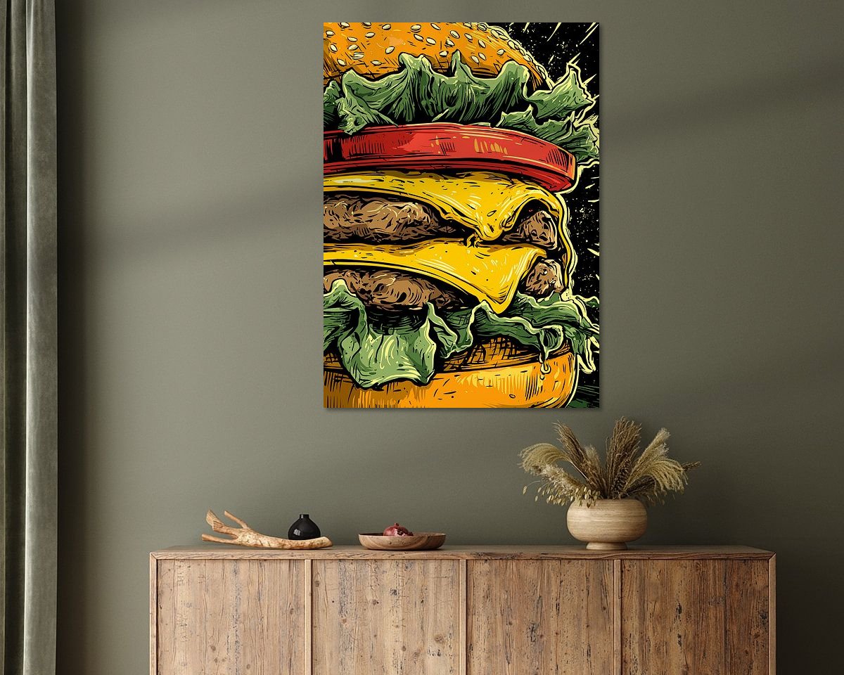 Example of the artwork in a room