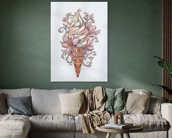 Example of the artwork in a room