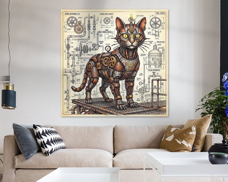 Example of the artwork in a room