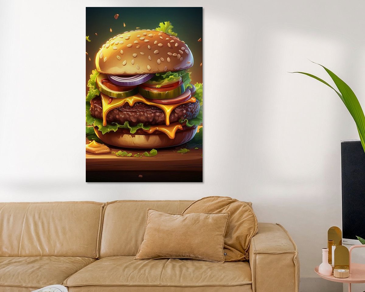 Example of the artwork in a room