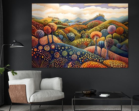Example of the artwork in a room