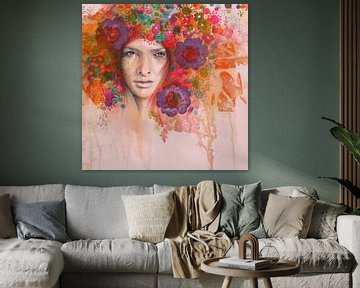 Flowergirl II  by Helma van der Zwan