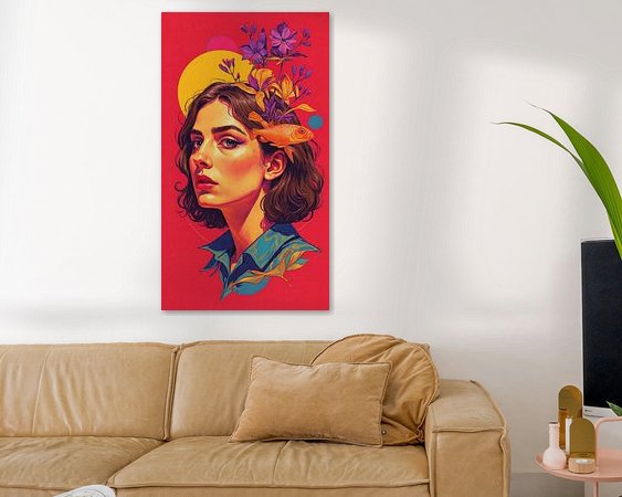 Example of the artwork in a room